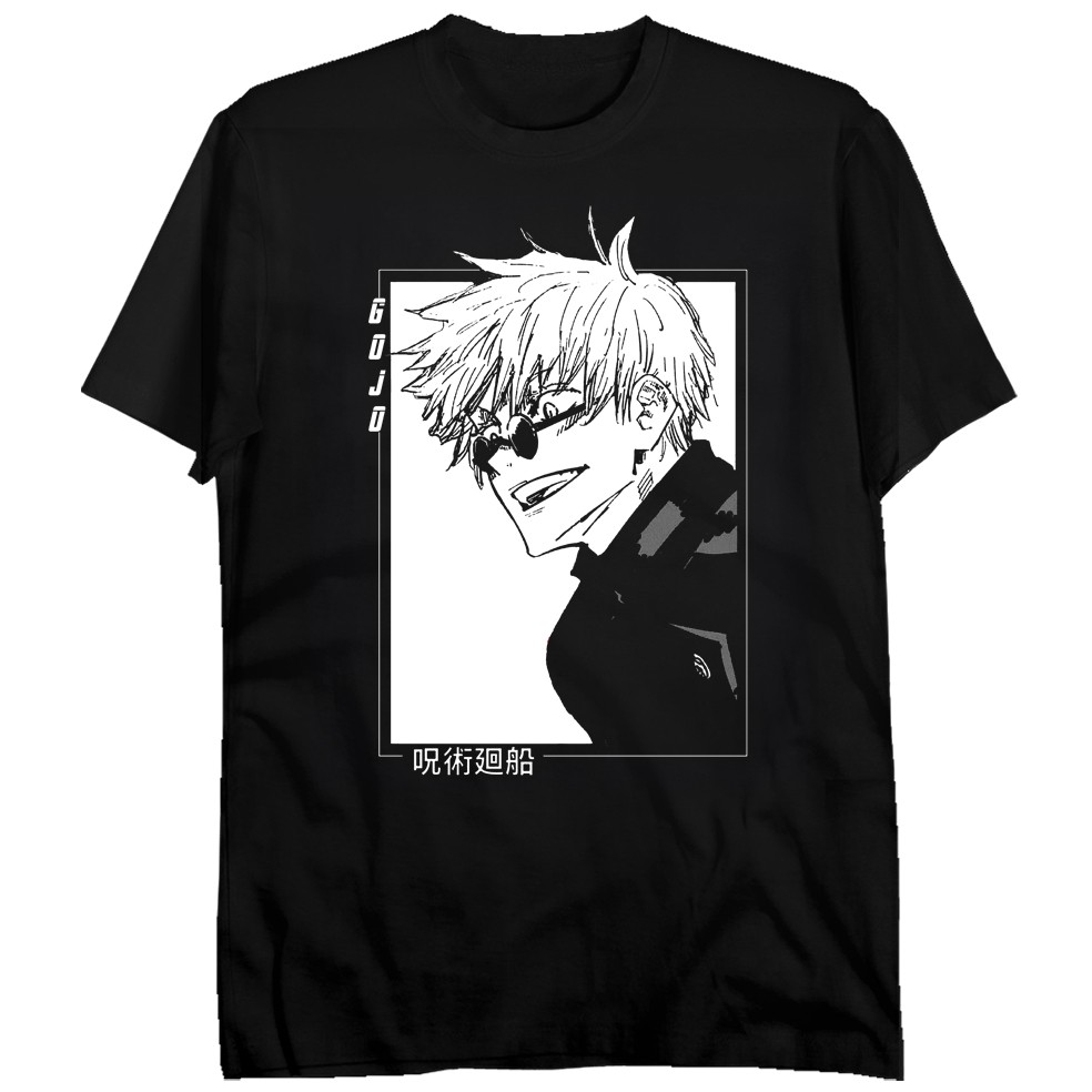 Anime GOJOU T-Shirt JUJUTSU KAISEN GOJO SATORU SENSEI | Shopee Singapore