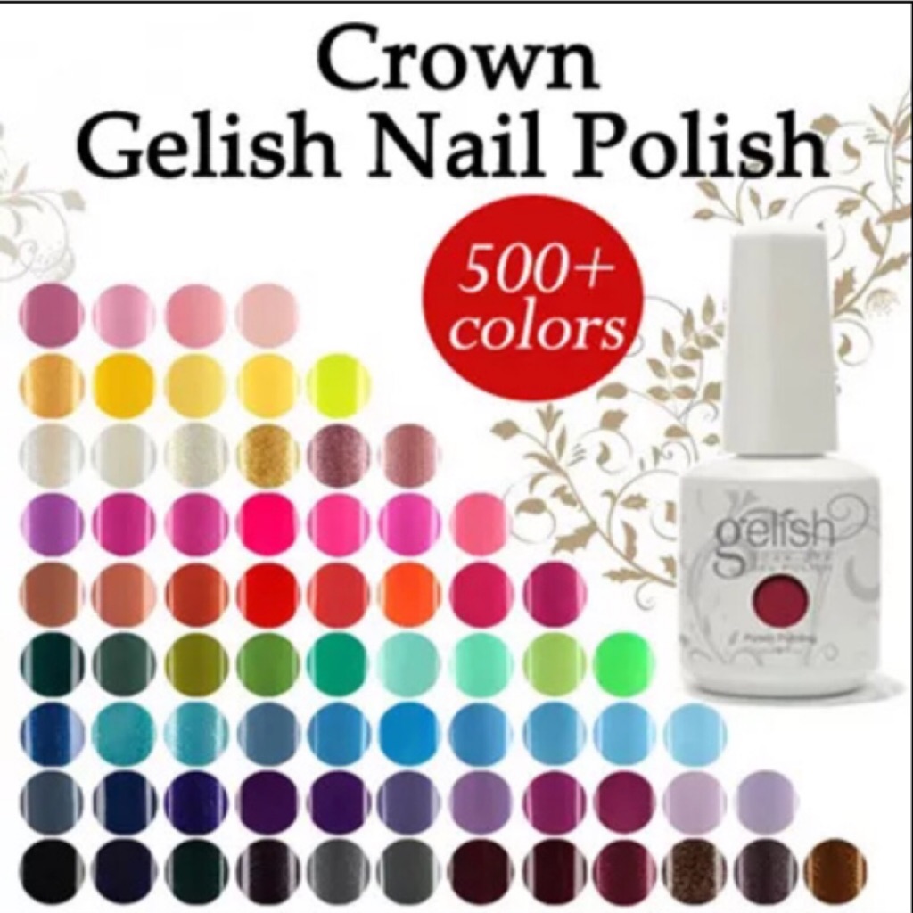 Crown Gelish Nail Polish Gel Long Lasting Wear Upto 30 Days Shopee Singapore