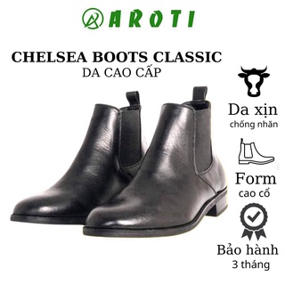 Chelsea Classic AROTI Premium Leather Rubber Sole Boots 3cm CB549 Matte