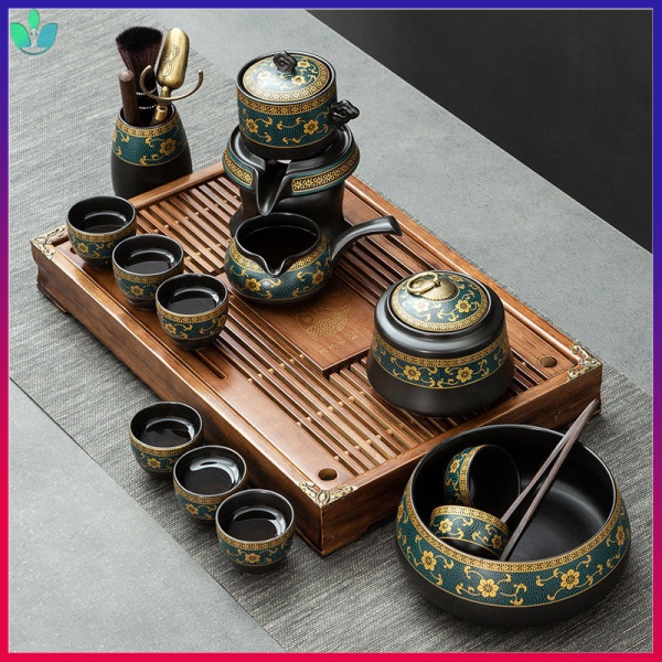 Tea Set Household Living Room Lazy Handy Tool Automatic Teapot Kung Fu Cup High End Light Luxury
