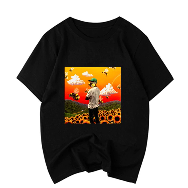 Tyler The Creator Fxxk Flower T Shirt Men Golf Wang T Shirt Frank Ocean Print Shopee Singapore - tyler the creator golf tee roblox