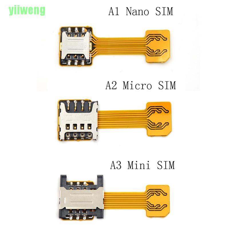 Yw Hybrid Dual Micro Nano Sim Card Adapter Converter Extension Sd Slot Android Shopee Singapore