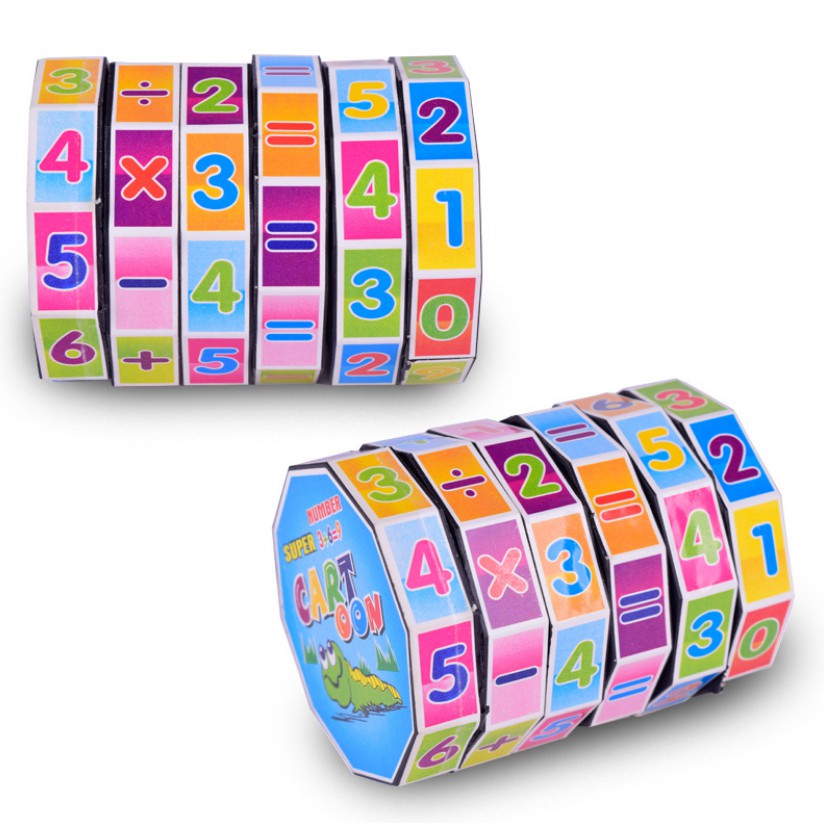 Kids Mathematics Numbers Magic Cube Toy Puzzle Game Gift Children ...