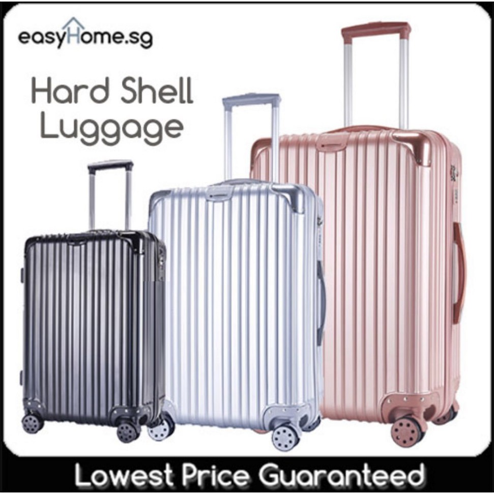 Classic Luggage / Hard shell Travel Bag Spinner ABS PC Case Trolley | Shopee Singapore
