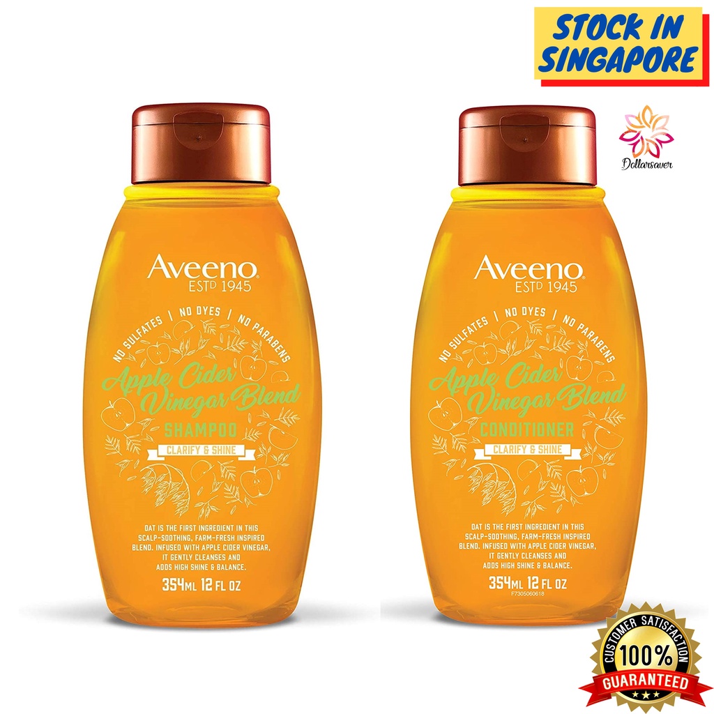 Aveeno Apple Cider Vinegar Shampoo / Conditioner for Oily or Dull Hair