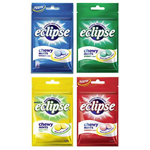 Eclipse Chewy Mints 45g ( Peppermint, Strawberry, Sweetmint, Minty