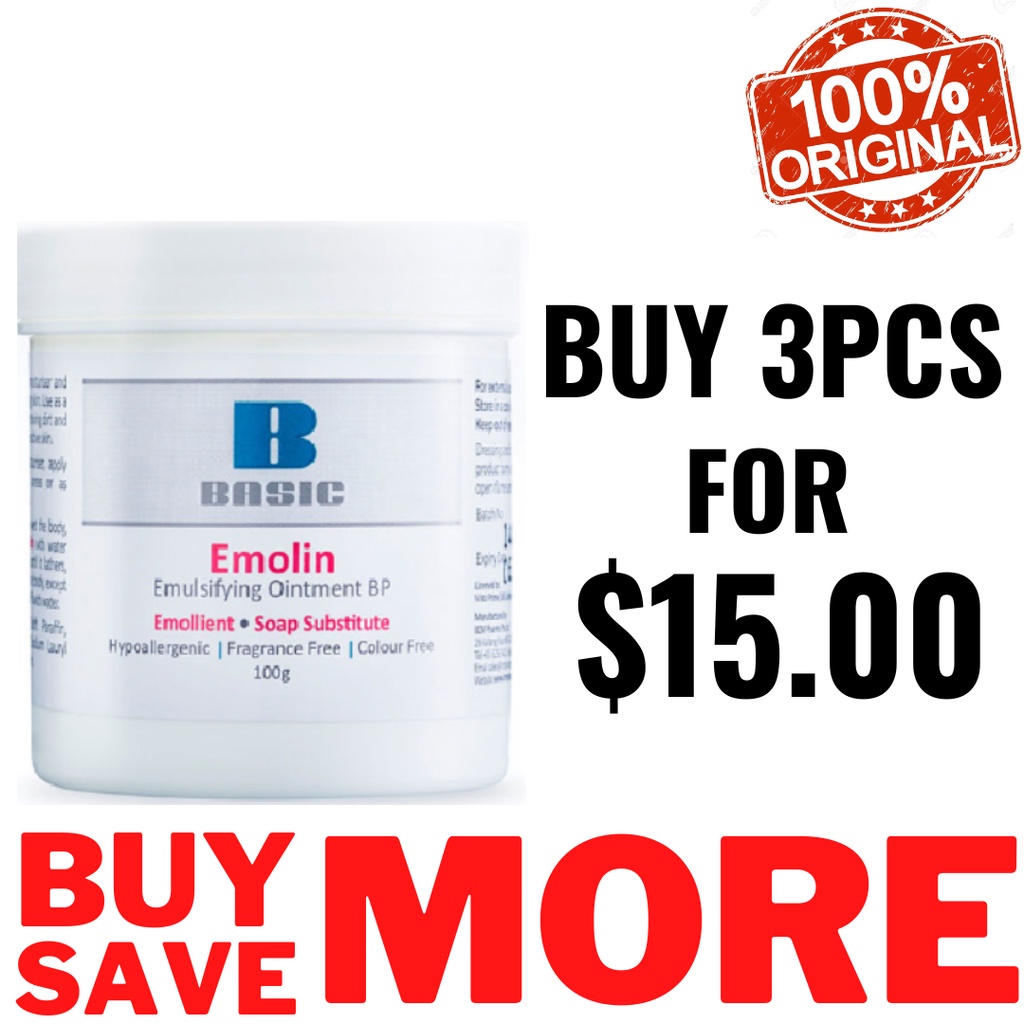 [RSLE Trading ] ICM Pharma Basic Emolin 100g moisturizer emollient for