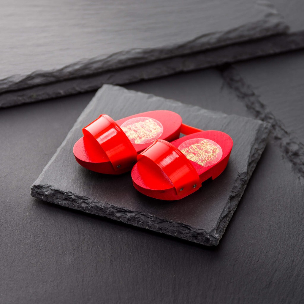 chinese wooden clogs