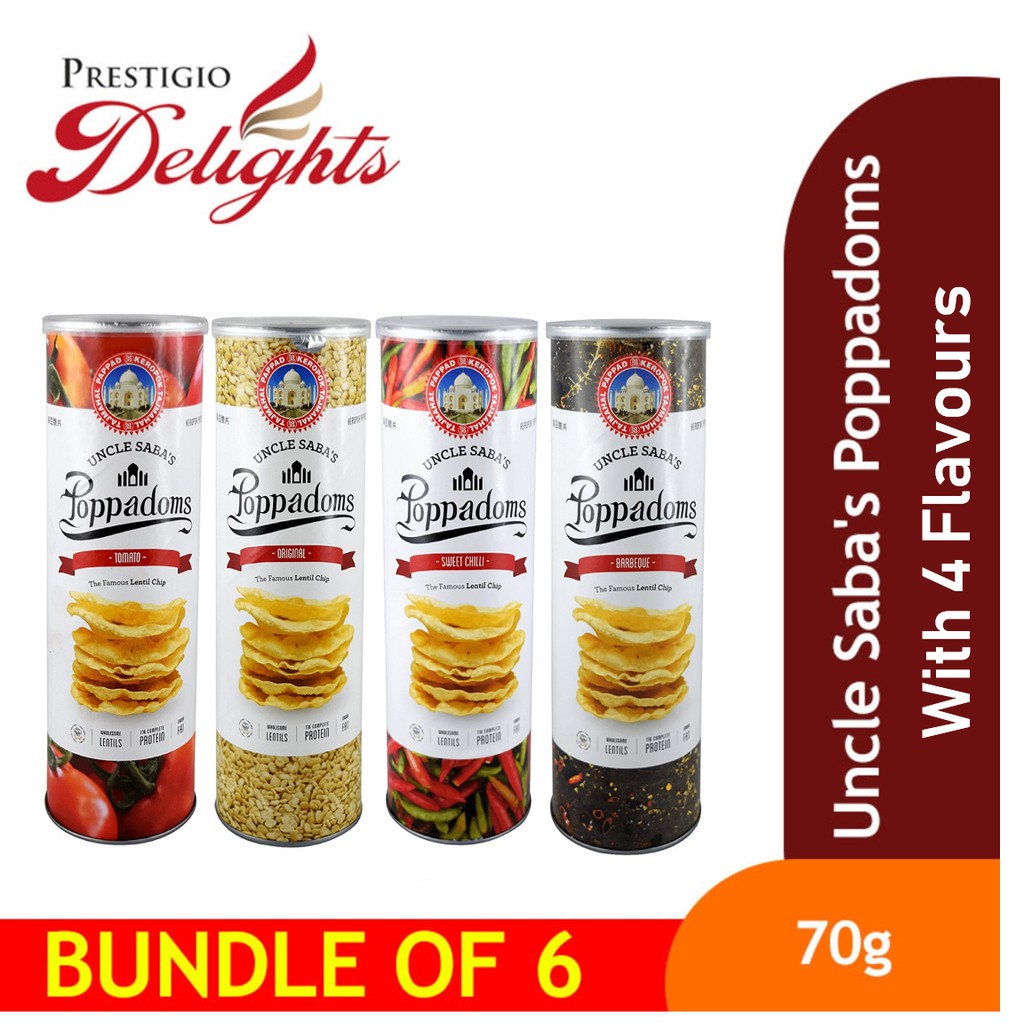 Uncle Saba S Poppadoms Bundle Of 6 Shopee Singapore