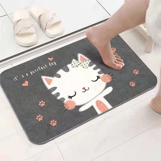 4pcs for $9.9 Household Rug Thin and easy dry, Soft Touch Anti-slip Bathroom Mat Entrance floor mat