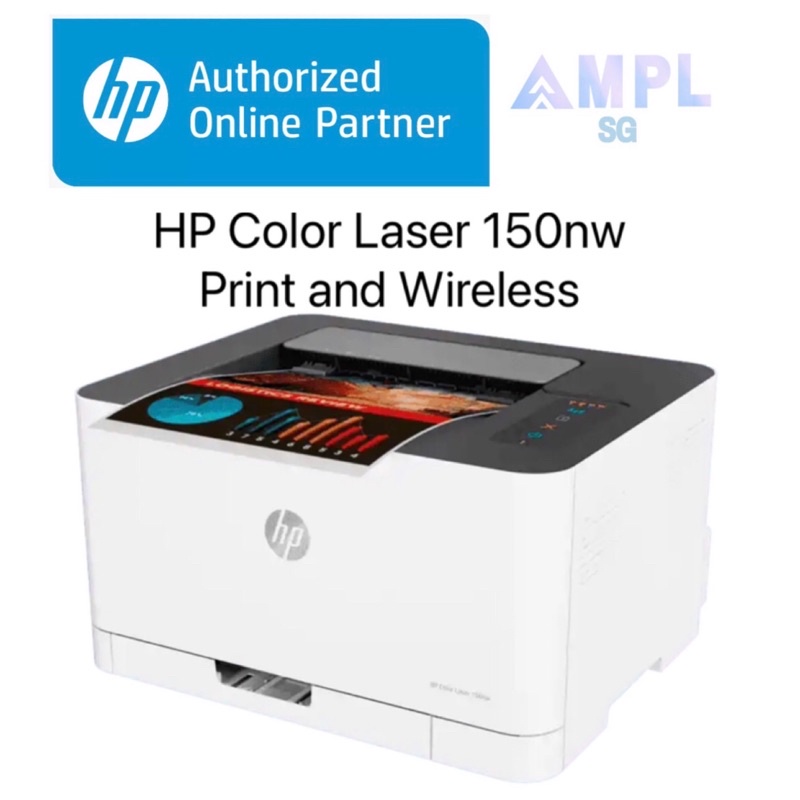 Hp 150nw Color Laser Usb Ethernet Wireless Print Only 1year Warranty By Hp Direct Orderable Supplies 119a 1a Shopee Singapore