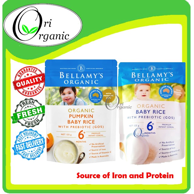 bellamy pumpkin baby rice