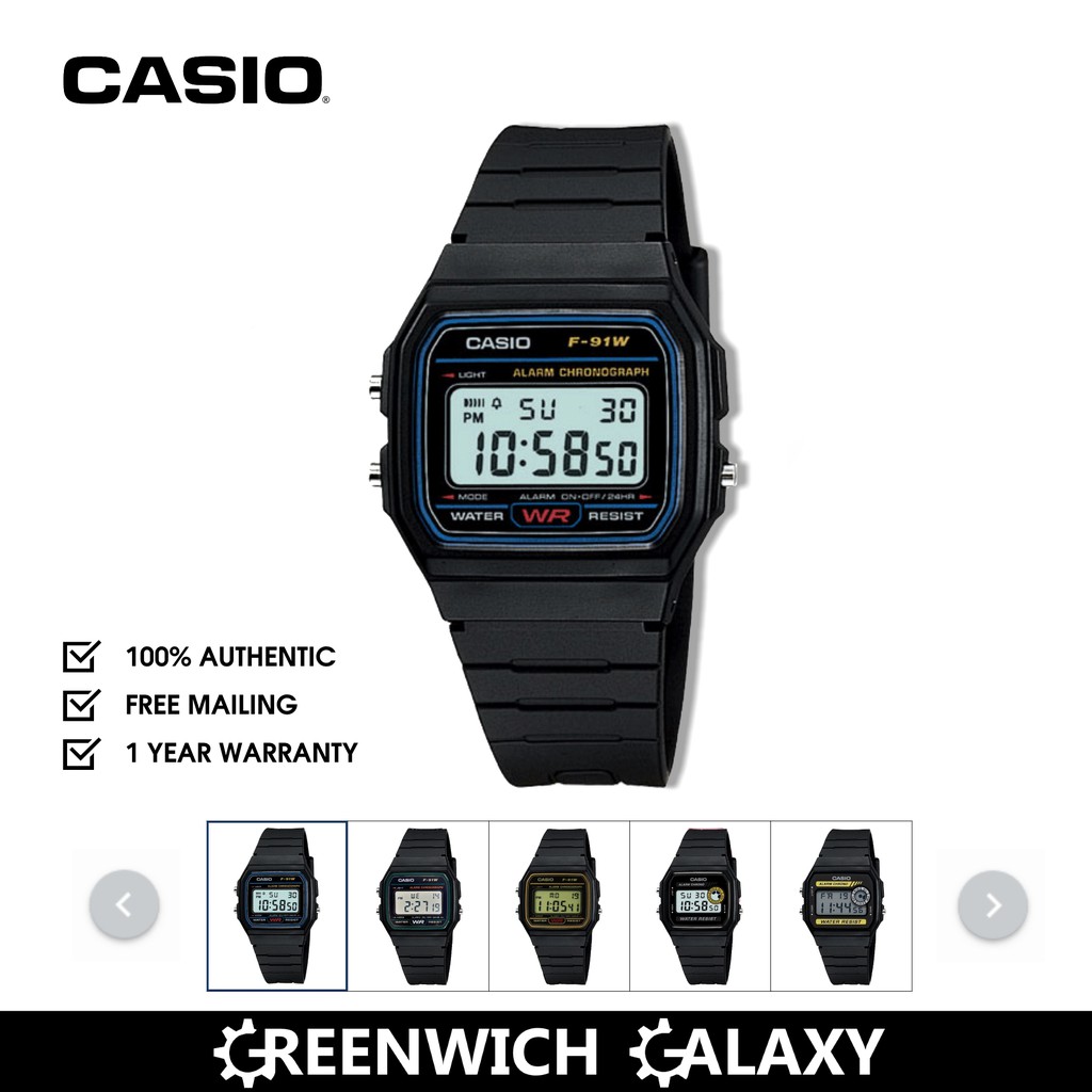 casio f91 black