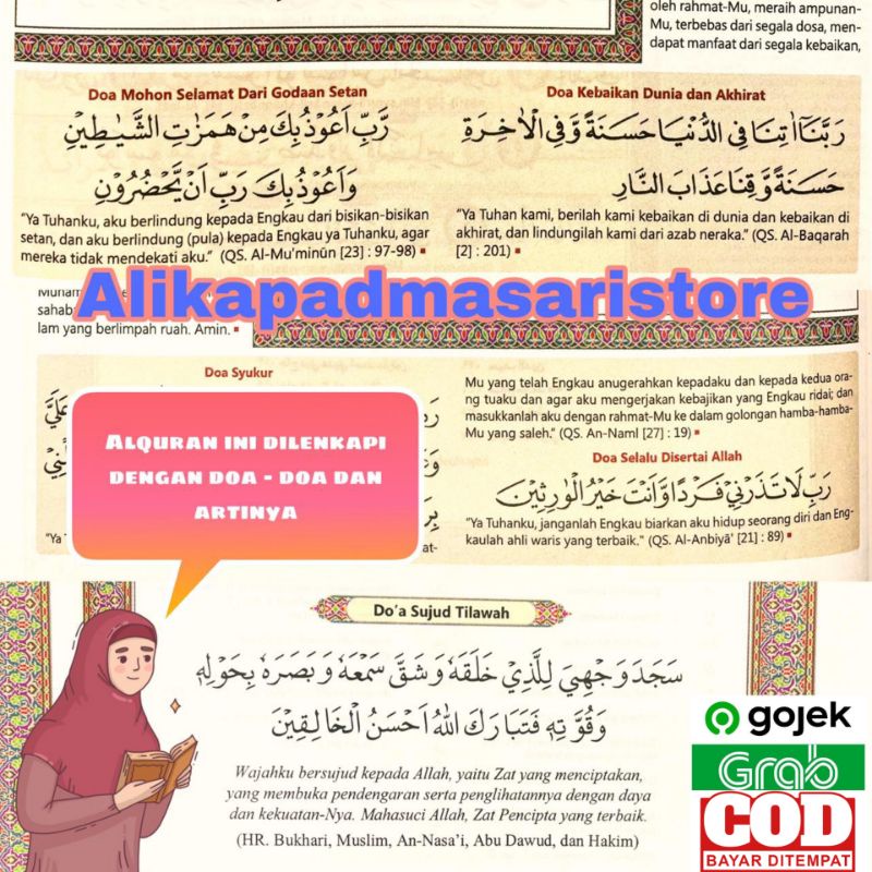 Alquran Besar Translation Latin Mushaf Tajwid Color A4 Al Quran Hafalan Mold Very Glass Is Reading Books Shopee Singapore