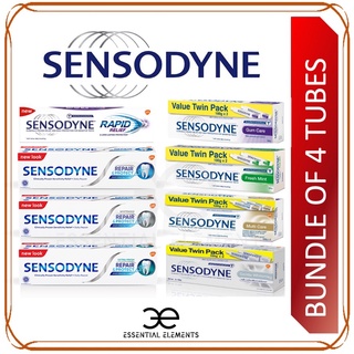Image of [BUNDLE OF 4 TUBES] SENSODYNE TOOTHPASTE REPAIR AND PROTECT|Whitening|Fresh Mint|Gum Care|Multi Care Tooth Paste