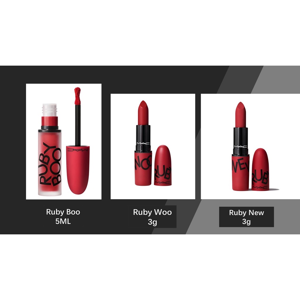 MAC Powder Kiss Liquid Lipcolour Ruby Boo 5ml/Lipstick in Ruby New
