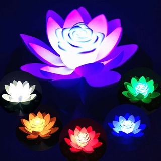 glass lotus flower lamp