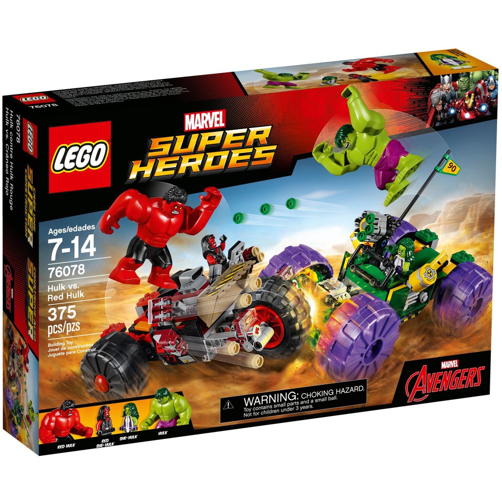 lego marvel superheroes red hulk