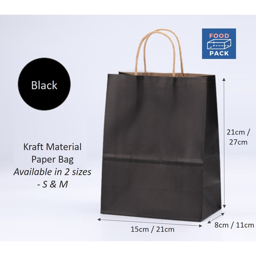 Brand New Kraft Material Paper Bag Shopee Singapore