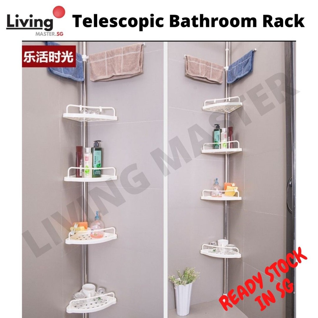 4 tier corner bathroom shelf