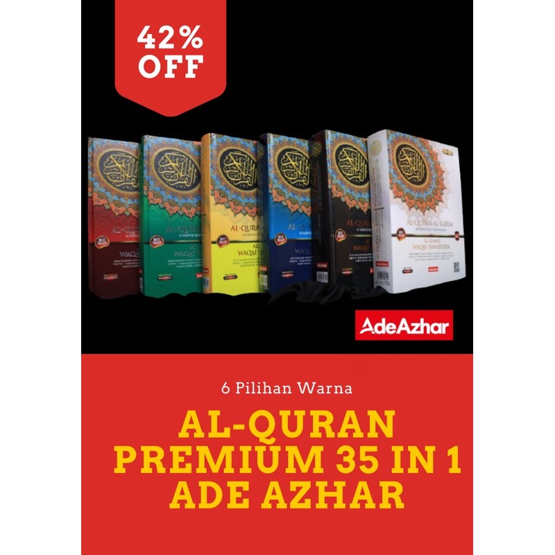 Shop Malaysia Al Quran Premium Ade Azhar 35 In 1 Translation A4 No Graduation Kdn Shopee Singapore