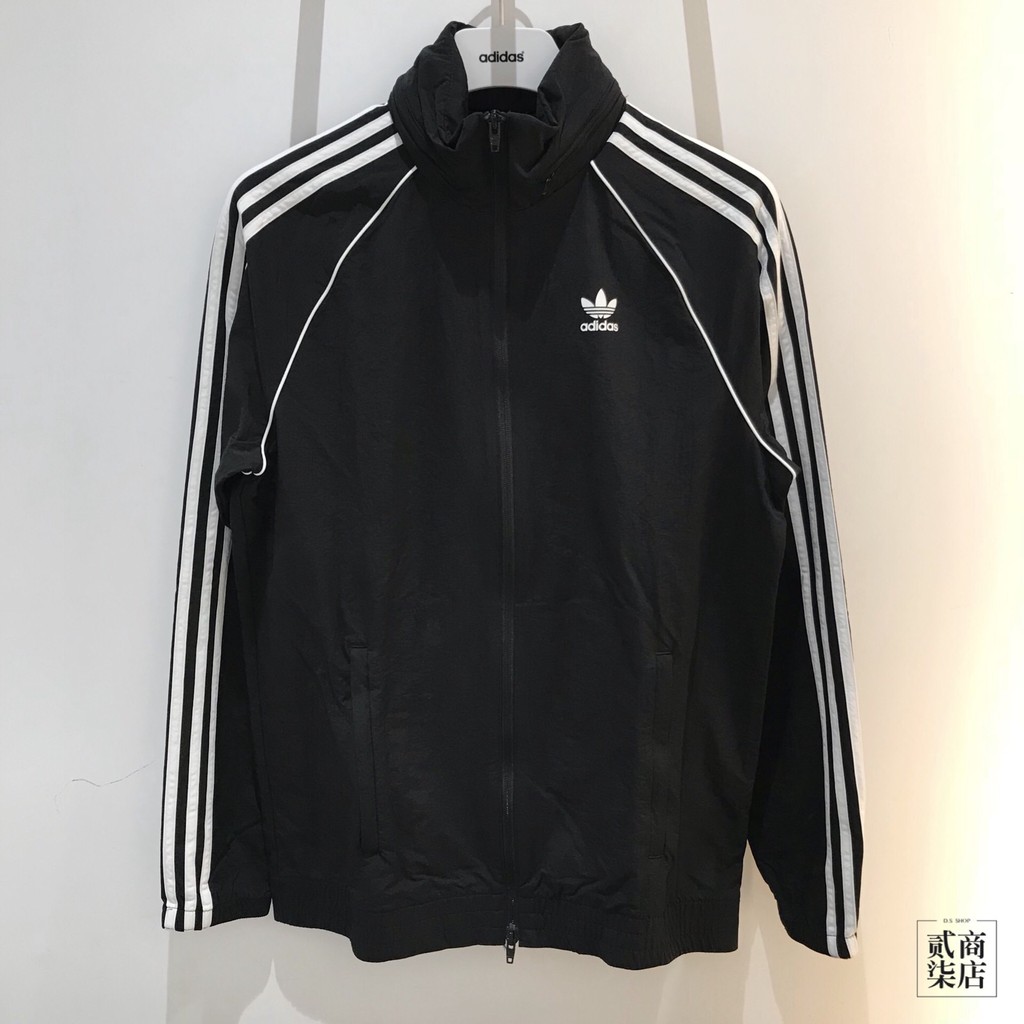 adidas sst windbreaker black