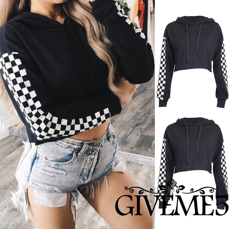 crop top pullover hoodie