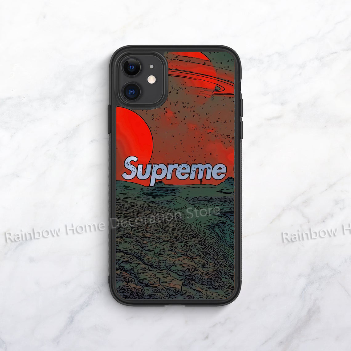 Supreme Iphone Case For Iphone 12 Mini Iphone 12 12 Pro Max Case Iphone 11 Phone Case High Quality Mobile Phone Case Fashion Tempered Glass Case Shopee Singapore