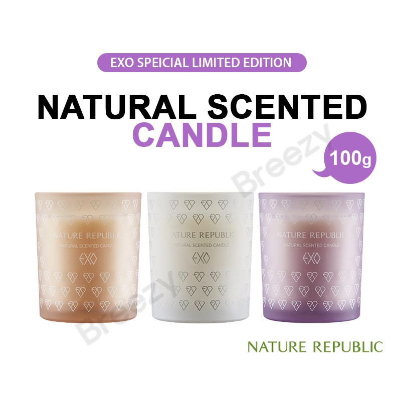 Breezy Nature Republic Exo Edition Natural Scented Candle Shopee Singapore