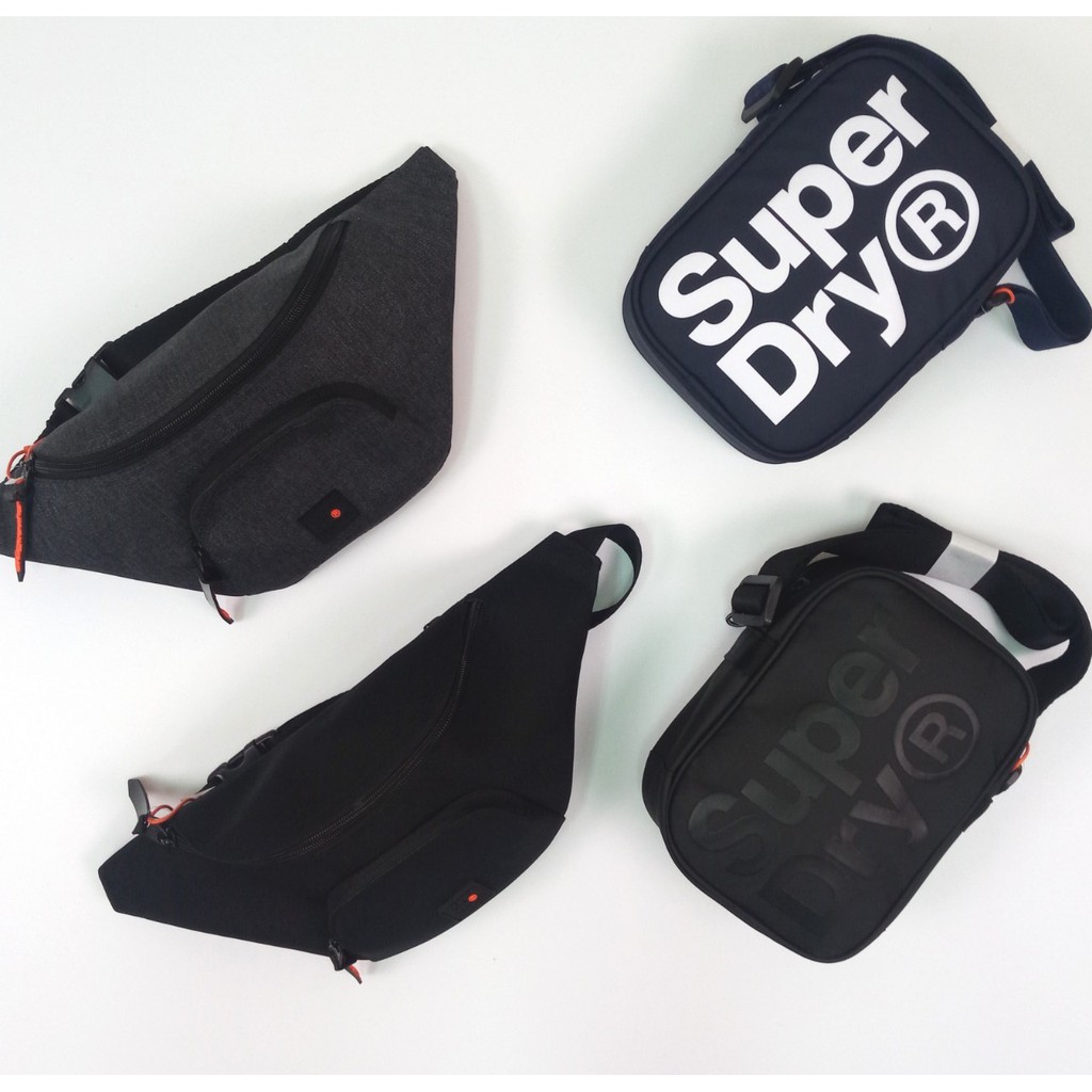 7550ao3 Superdry Waist Bag Plain Sling Bag Superdry Adjustable Straps Shopee Singapore