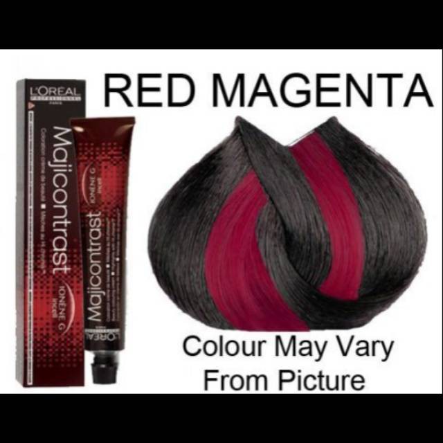 Hot sale】 50 ml L 'oreal Majicontrast Red Magenta Highlight Hair Dye / Hair  Dye L' Oreal / Loreal Cat | Shopee Singapore