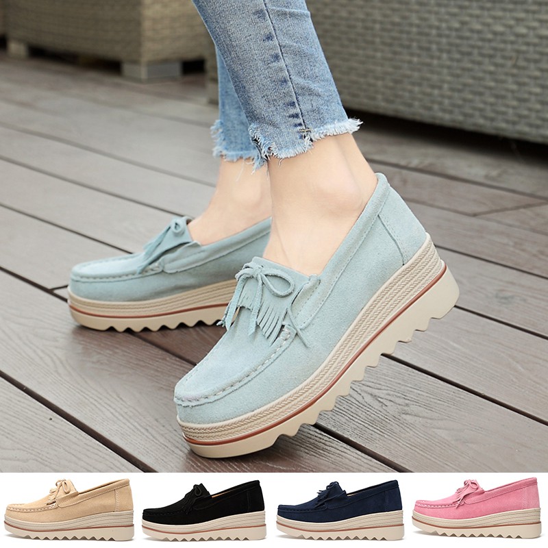 platform heeled sneakers
