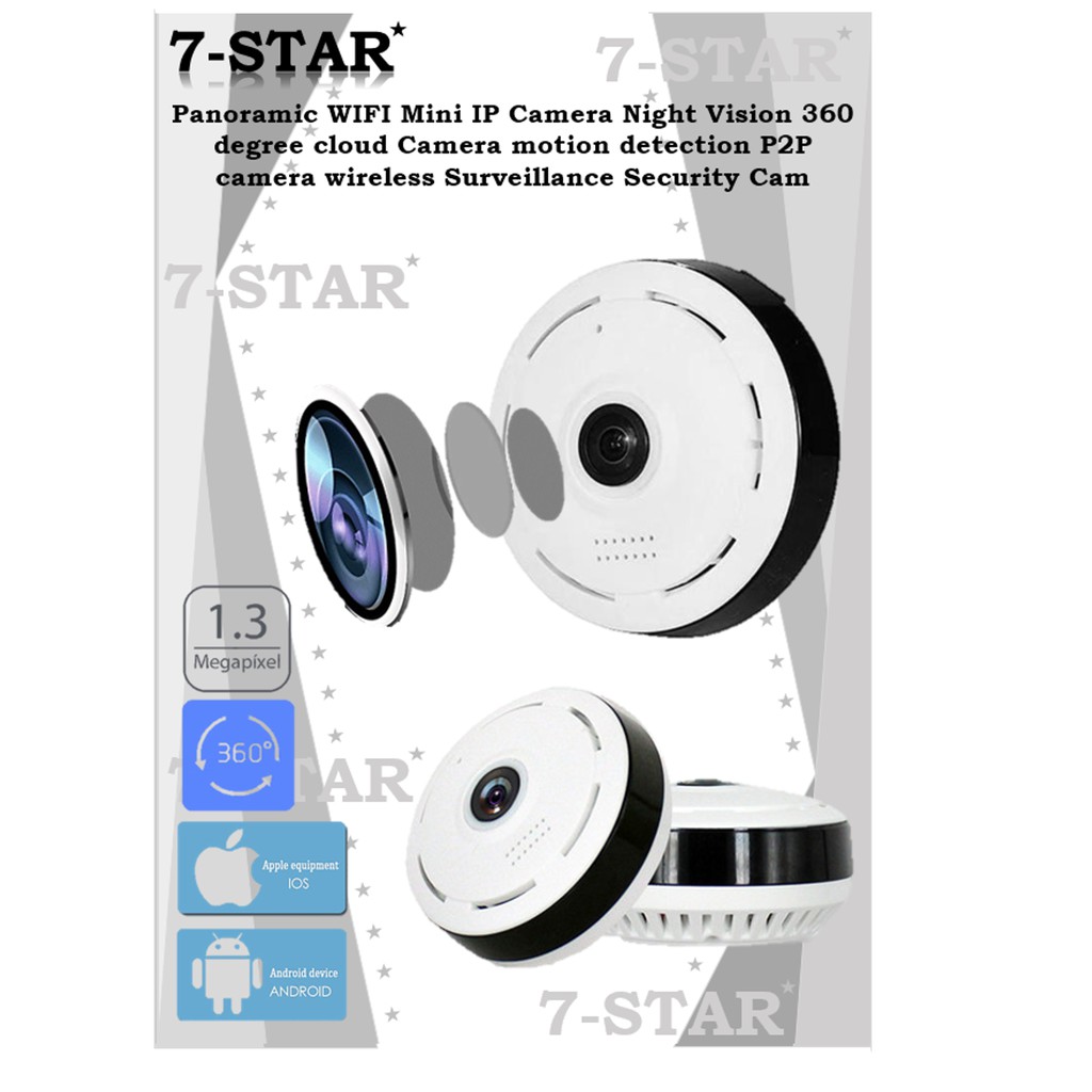 Wireless Fisheye IP Cam (Panoramic 360 degree) PCMobile APP360Eye S