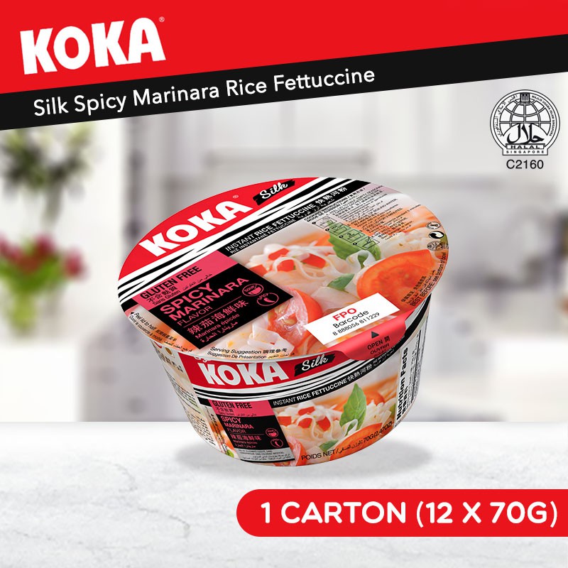 KOKA Silk Spicy Marinara Rice Fettuccine (12 Bowls) Shopee Singapore