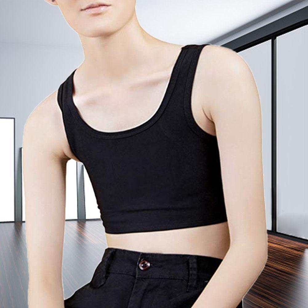 Crop Vest Chest Binder Tank Tops Vest Breast FTM Tomboy Lesbian Undershirt