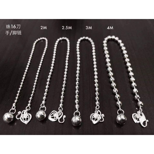 Promotion N103 Hayu B Diamond 8 Cut Price Lelong Borong 100 Silver 925 Chain Hand Bracelet Loceng Shopee Singapore