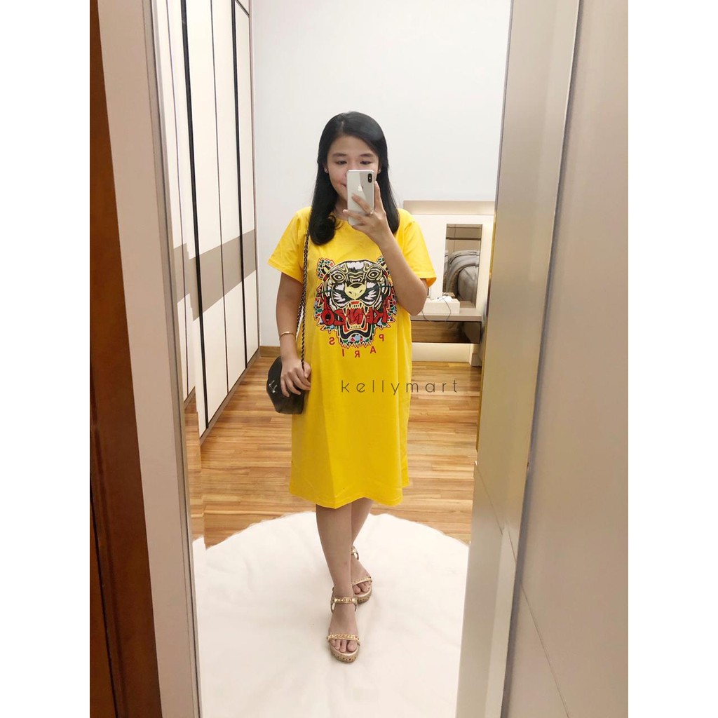 kenzo yellow dress