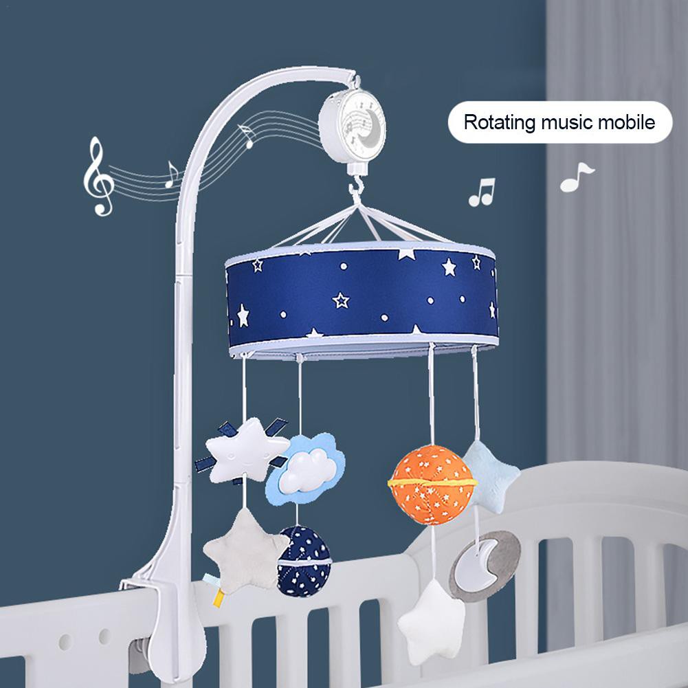 Lu Baby Crib Mobile Musical Crib Mobile Wind Up Crib Mobile With Stars And Planet For Babies Infants Shopee Singapore
