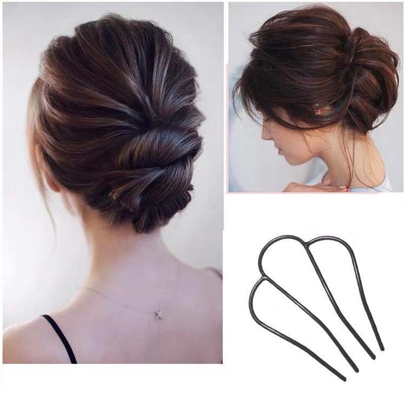 Elegant Women Braided Hair Bun Hairpin Chignon Fork Clip Ponytail Bun  Hairpins Hairclips Bridal Hair Accessories Hairstyle Tools | Shopee  Singapore