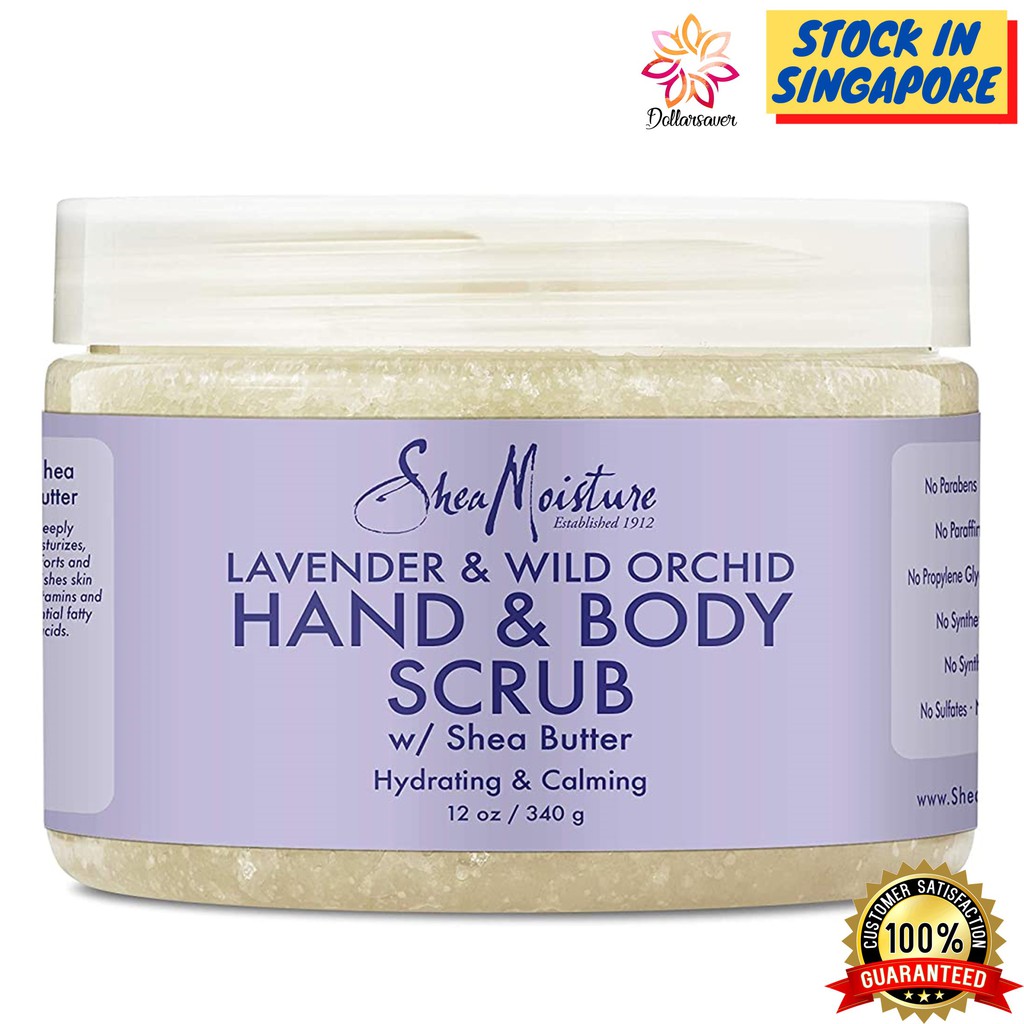 shea moisture lavender and wild orchid scrub