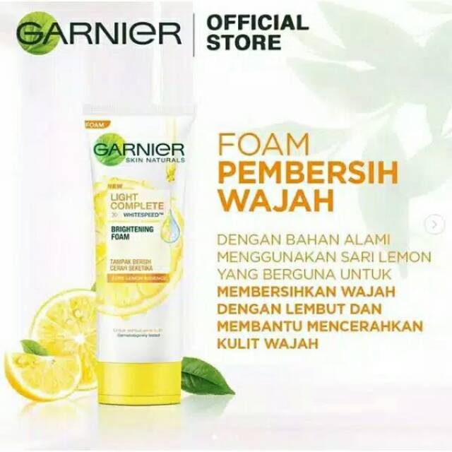 Garnier Light Complete White Speed Brightening Foam Shopee Singapore