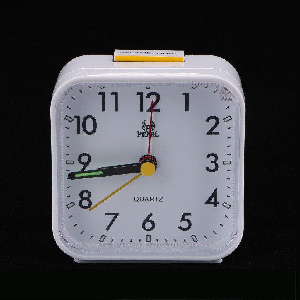 Small Travel Clock Nonticking Analog Alarm Clock Silent High Quality