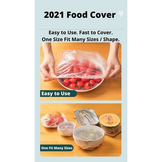 Food Grade Plastic Food Wrap Cover Kitchen Food Storage Cover Easy to Use #5