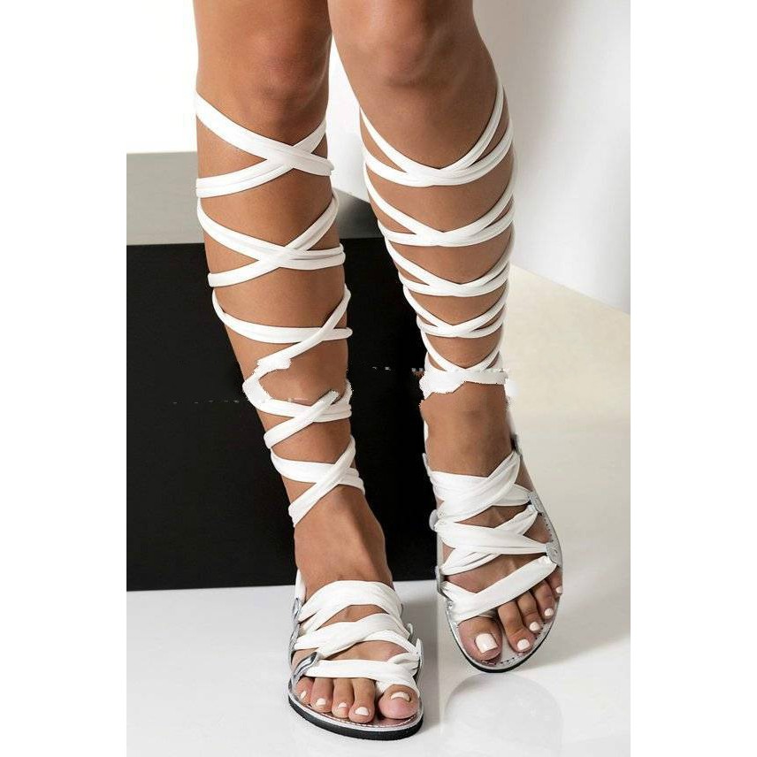 knee high gladiator sandals cheap