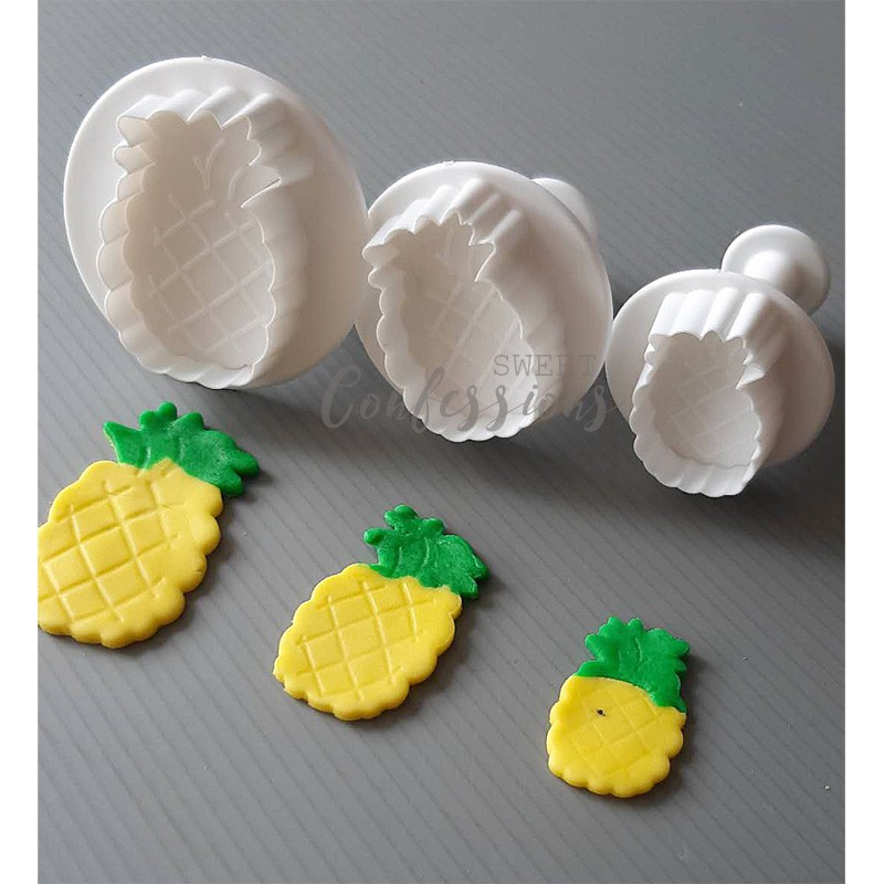 Pineapple plunger cutters polo fruit cookie biscuit mould cutter