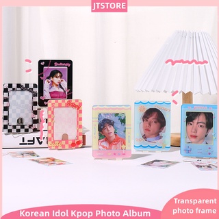 Korean Idol Kpop Photo Album Collect Photocards Transparent photo frame Organizer display stand