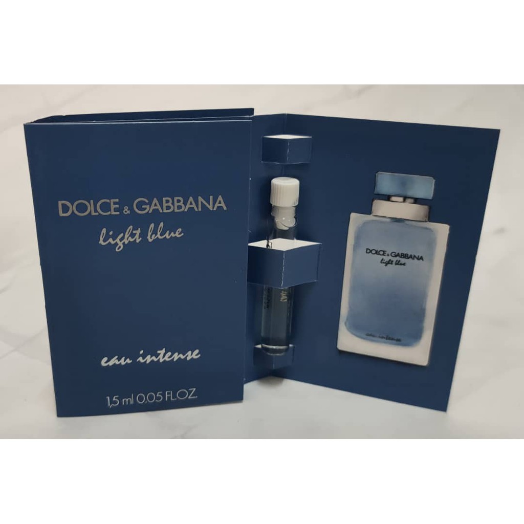 Shop Malaysia 1 5ml Vials D G Light Blue Eau Intense Women Shopee Singapore