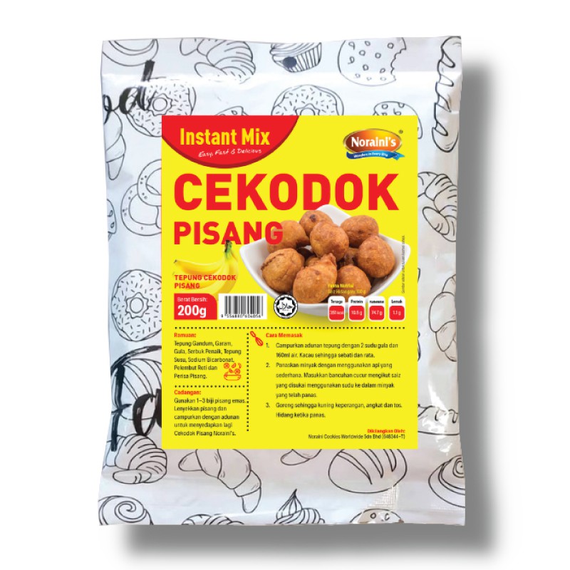 Tepung Cekodok Pisang Cekodok Manis Noraini Cepat Mudah Sedap Shopee Singapore