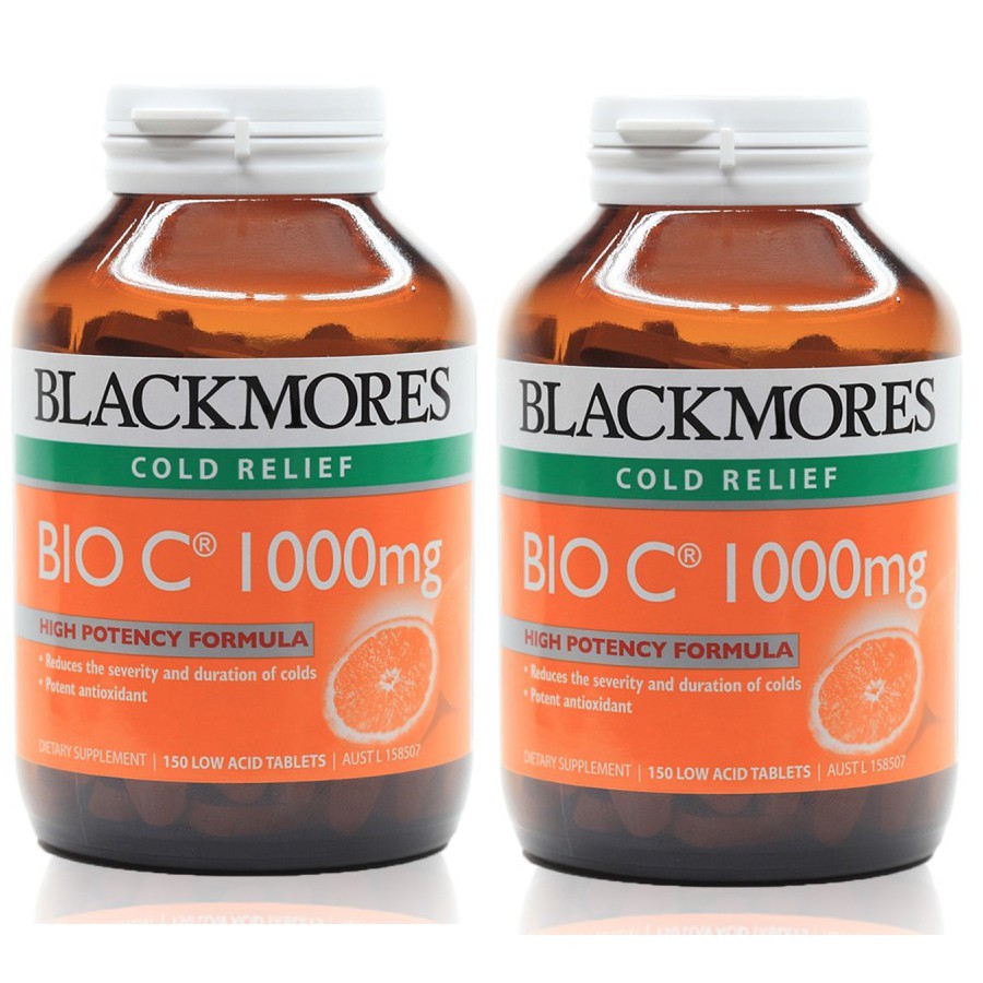 Blackmores Bio C 1000mg 31 Tablets Vitamin C X 2 Bottles 100 Authentic Shopee Singapore