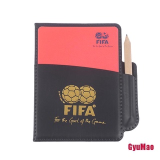 [rxGUMO] Sport Football Soccer Referee Wallet Notebook with Red Card And Yellow Card HDY